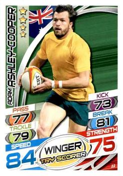 2015 Topps Rugby Attax #22 Adam Ashley-Cooper Front